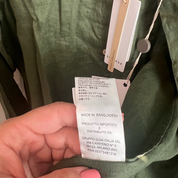 🫒 NWT Linen shirt 3 XL SSeinse - Picture 5 of 9